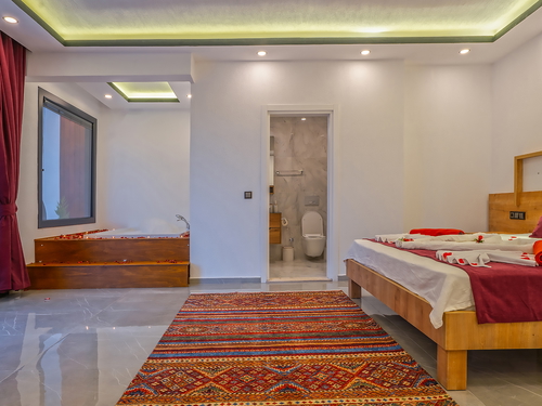  gece  -  Kasım
  | Kalkan İslamlar Muhafazakar Villa (4 Kişilik, Korunaklı Havuzlu, Jakuzili Seçenekli)